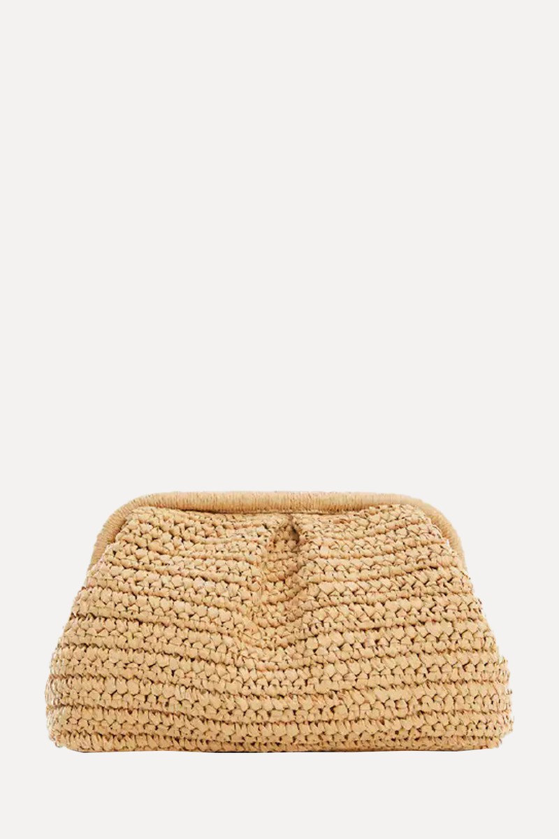 Rattan Clutch Bag from Mango