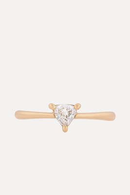 One In A Trillion 14k Gold Solitaire Lab-Grown Diamond Ring