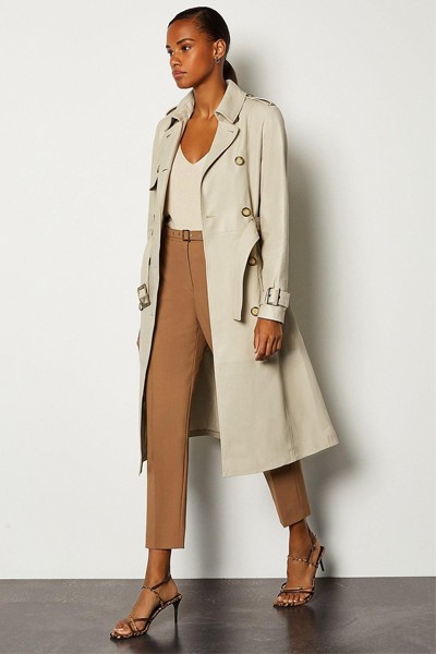 Leather Trench Mac