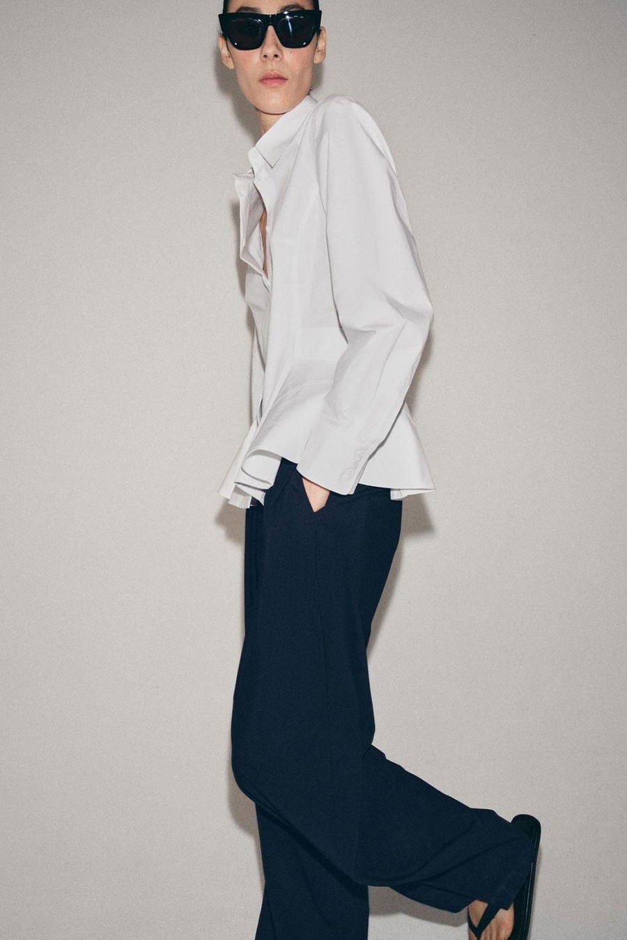 Poplin Peplum Shirt from Zara