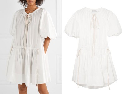 Honour Lace-up Broderie Anglaise Cotton Mini Dress from Zimmermann