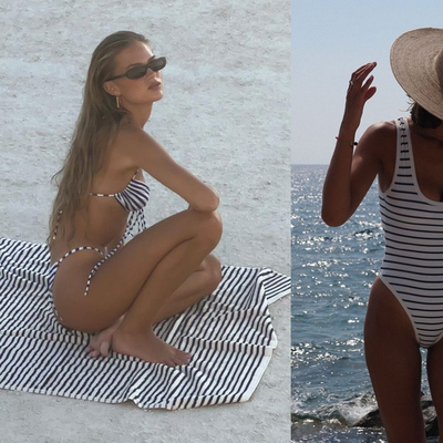 A Look We Love: Striped Swim