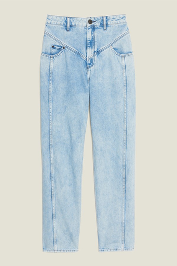 Washed Denim With Seaming from Sandro