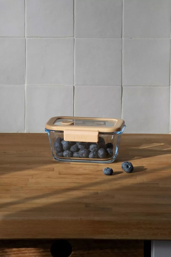 Vacuum Seal Glass Storage Container from Pebbly