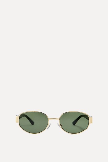 Sunglasses With Metal Temples 