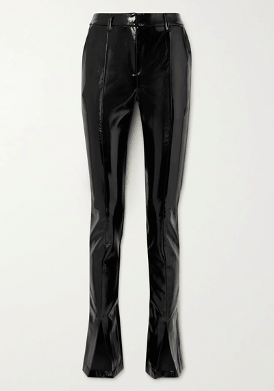 Patent Slim Trousers from De La Vali