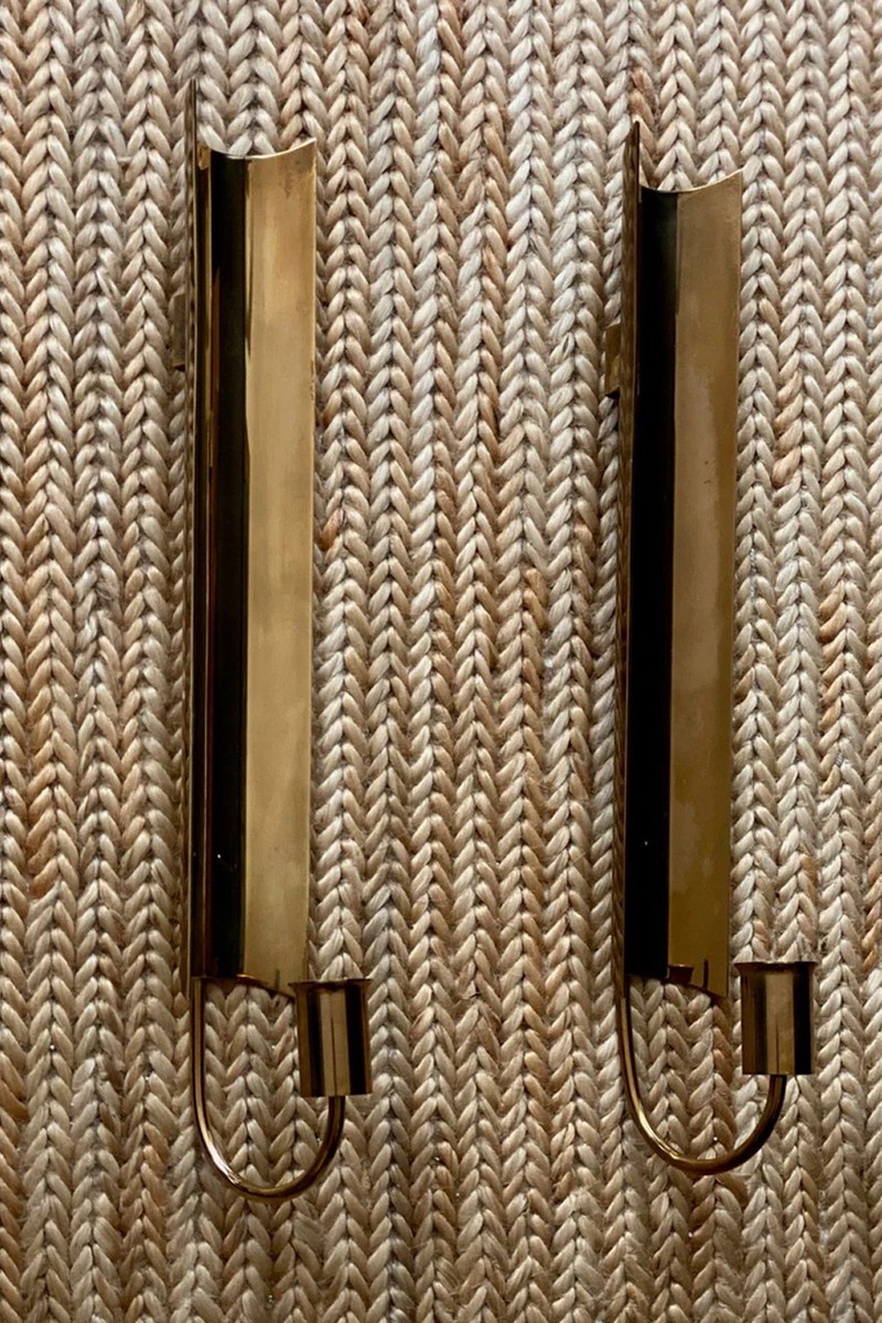 Reflex Brass Wall Sconces from Pierre Forsell