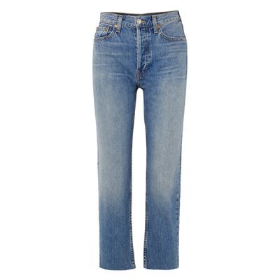 Originals High-Rise Stove Pipe Straight-Leg Jeans from Re/Done