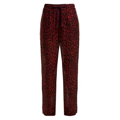 Antiparos Leopard-Print Silk Trousers from On the Island 
