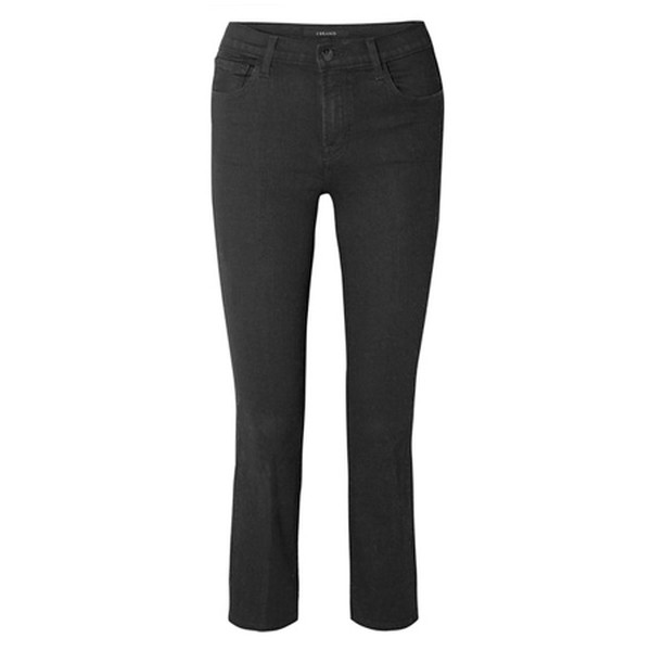 Selena Cropped Mid-Rise Flared Jeans from J Brand