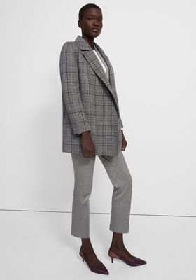 Clairene Jacket In Plaid Double-Face Wool-Cashmere