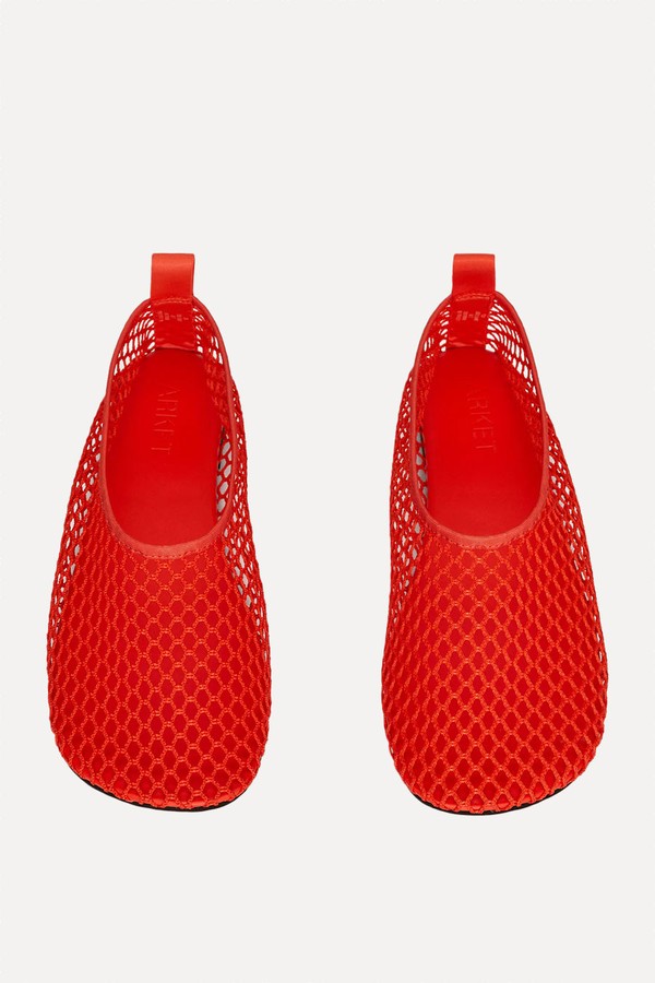 Fishnet Ballet Flats from ARKET