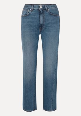 Cropped Mid-Rise Straight-Leg Jeans from Totême
