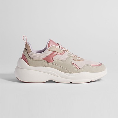 Contrasting Platform Trainers from Bershka