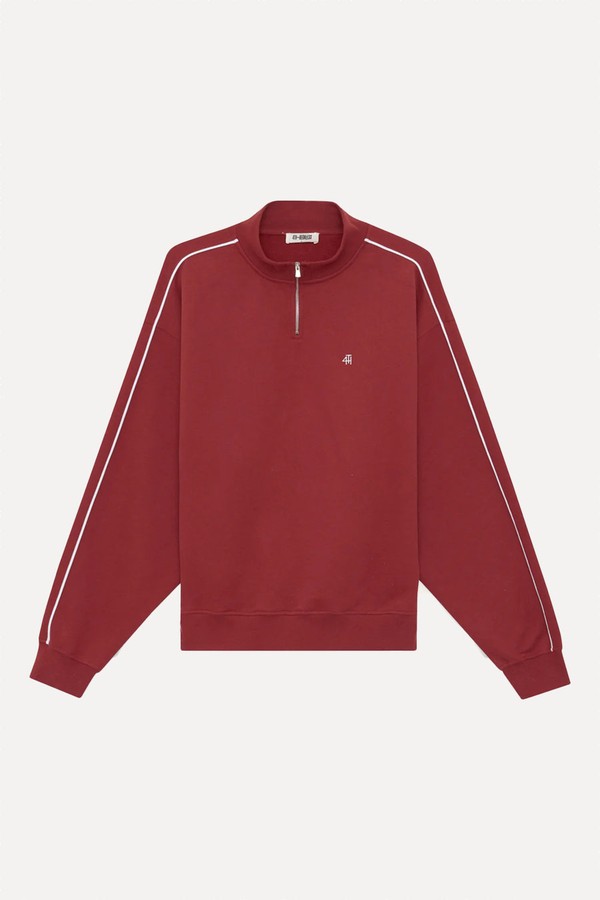 Gilly Half Zip Cropped Sweatshirt from 4th & Reckless