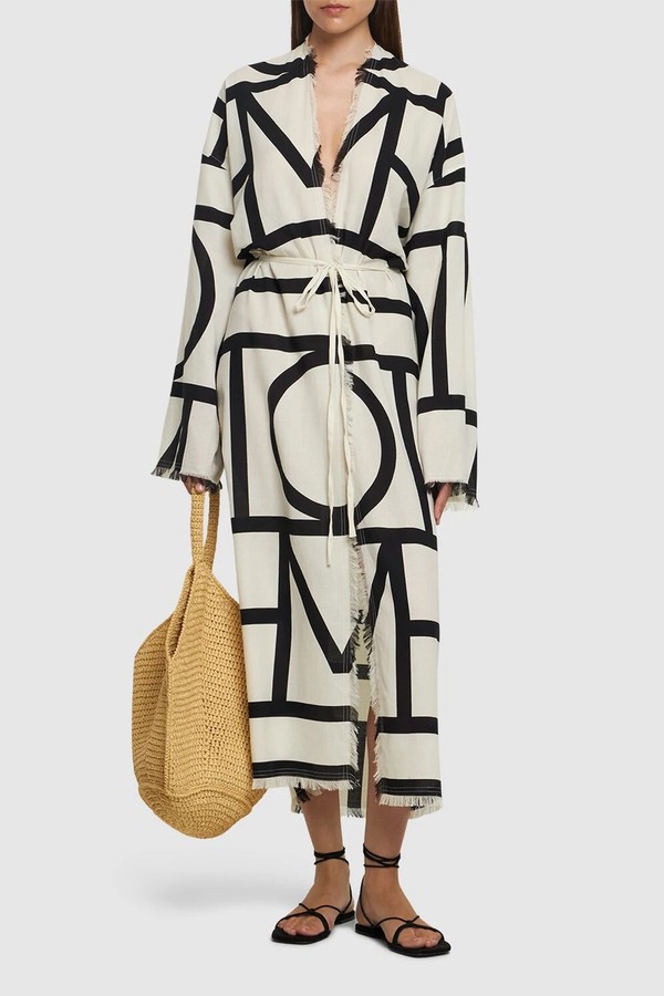 Monogram Organic Cotton Caftan from Toteme