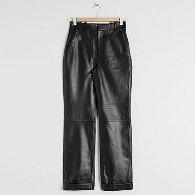 Cuffed Leather Trousers from & Other Stories