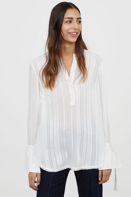 Button Placket Blouse from H&M
