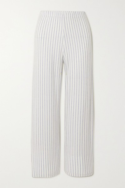 Lauren Cropped Striped Straight Leg Pants from Leset