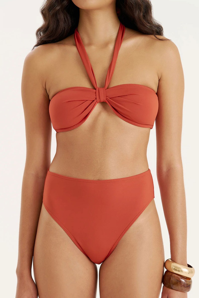 Gia High Waisted Bikini Bottoms from 4th & Reckless