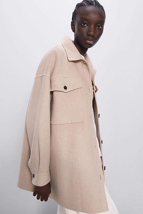 Soft-Touch Jacket With Buttons