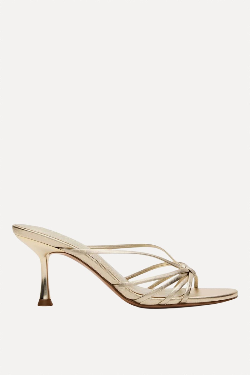 Edna Leather Strappy Kitten Heel Sandals from Marks & Spencer