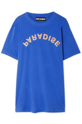 Printed Cotton Jersey T-Shirt from Double Rainbouu