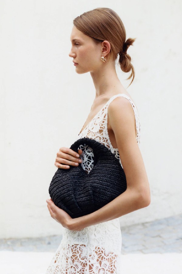 Natural Fibre Handbag from Mango