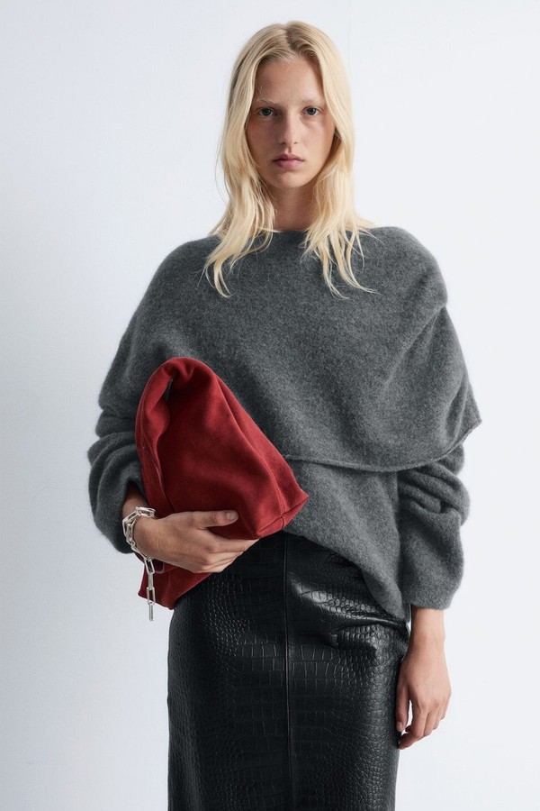 Knitted Cape Sweater
