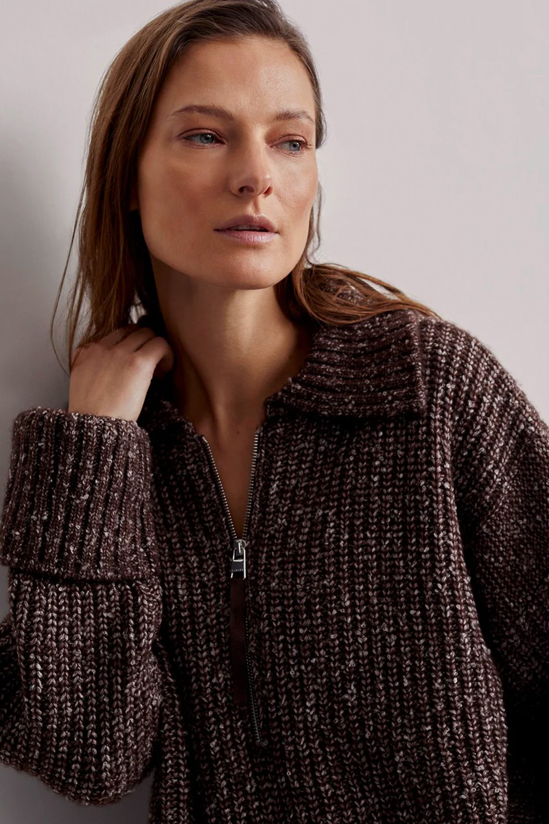 Amelia Half-Zip Knit