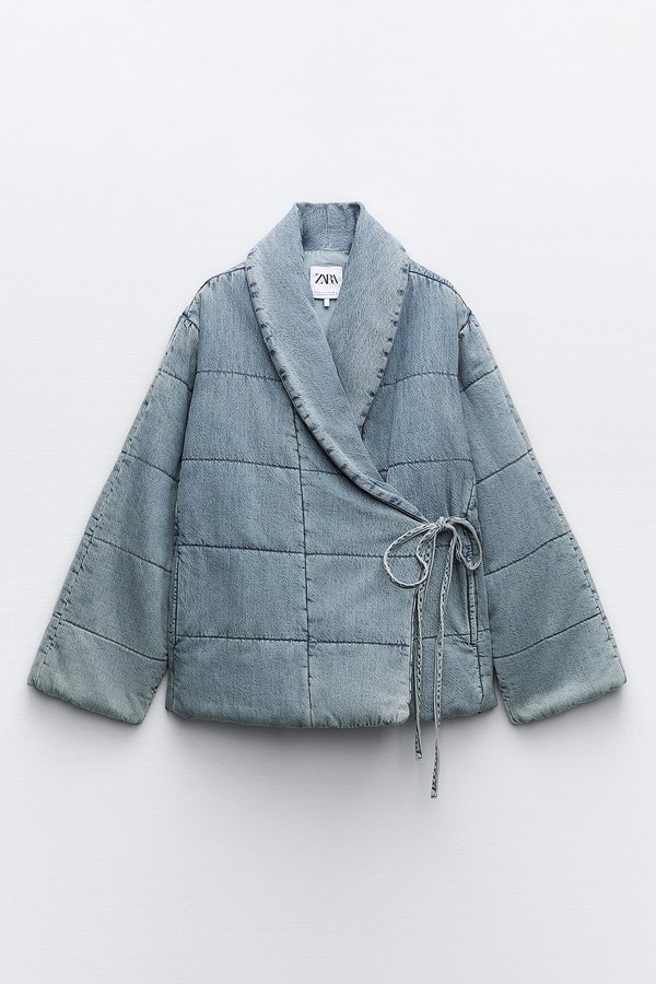 QUILTED DENIM JACKET from Zara