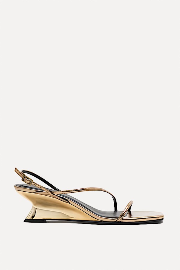 Mirrored Strappy Wedge Heeled Sandals from Marks & Spencer