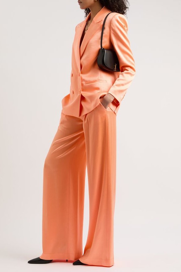 Eric Wide-Leg Satin Trousers from Alice + Olivia