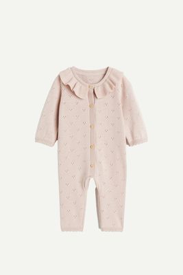 Knitted Cotton Romper Suit from H&M
