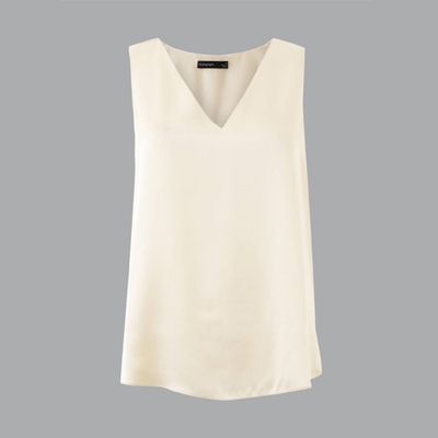 Pure Silk V-Neck Vest Top