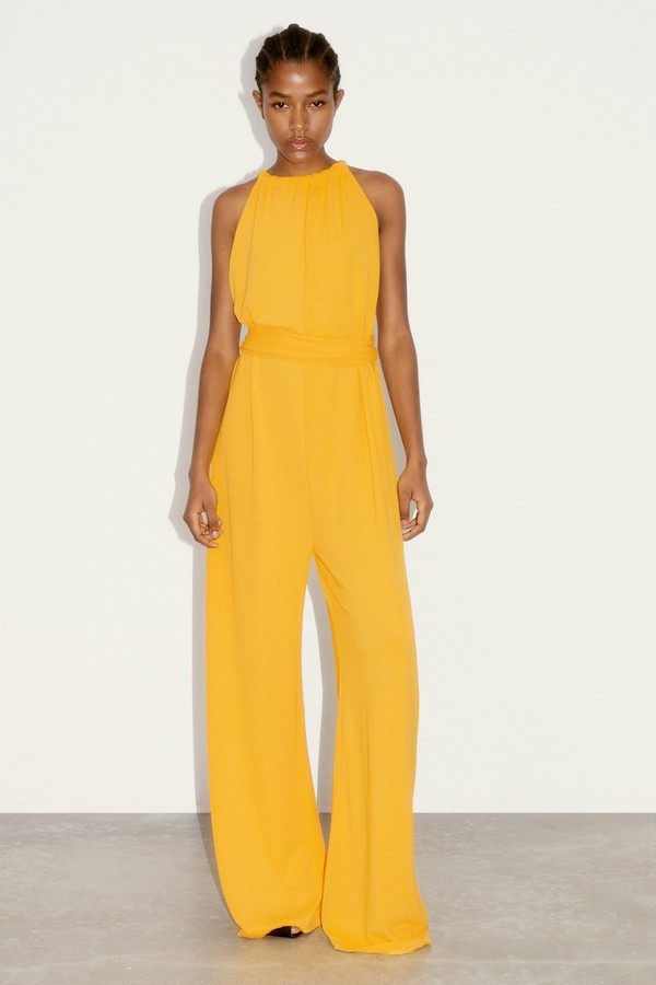 Loose Fitting Belted Jumpsuit from Zara