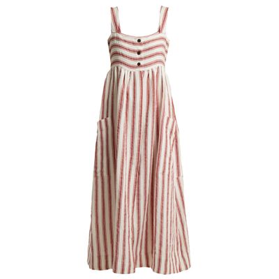 Striped and Cotton Blend Dress from Three Graces London
