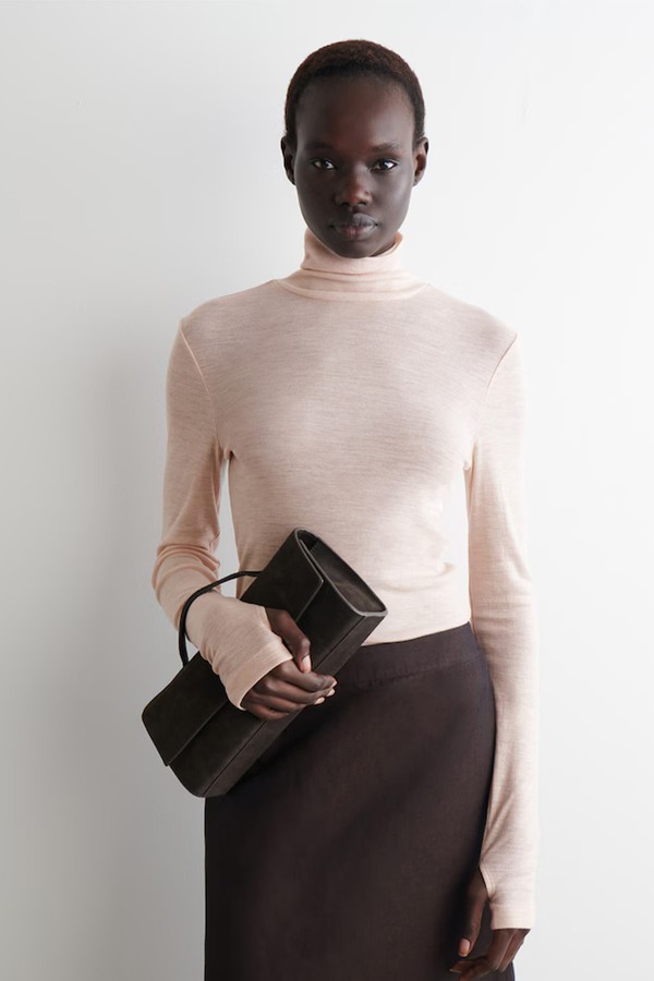 Merino Wool High-Neck Top from COS