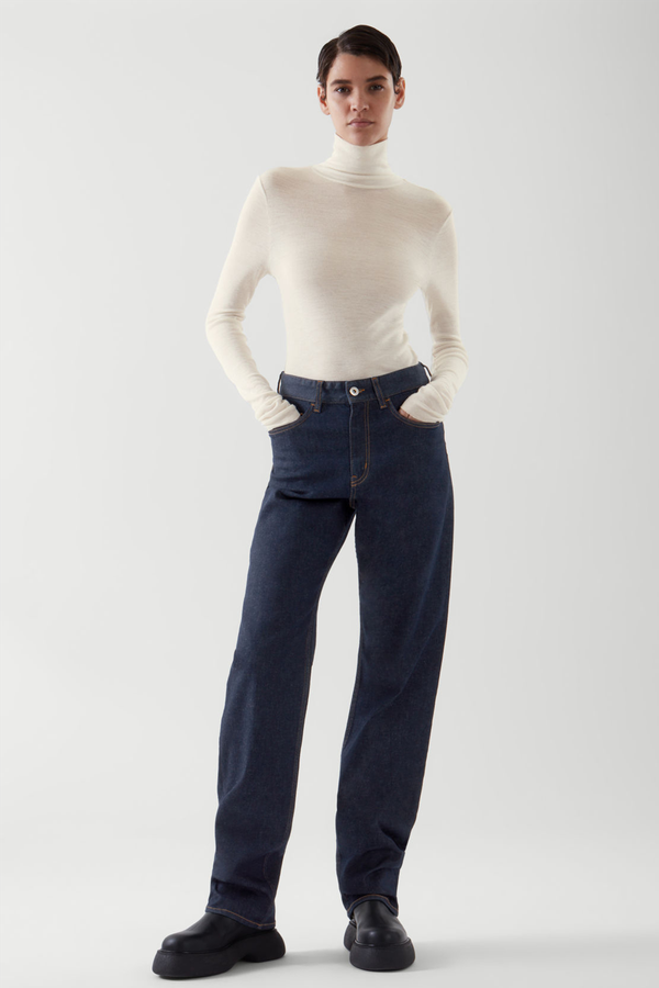 Straight-Leg High-Rise Jeans