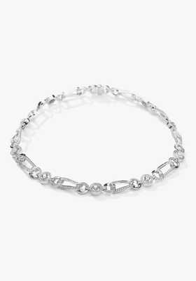 The Knot Open Link White Gold Diamond Collar
