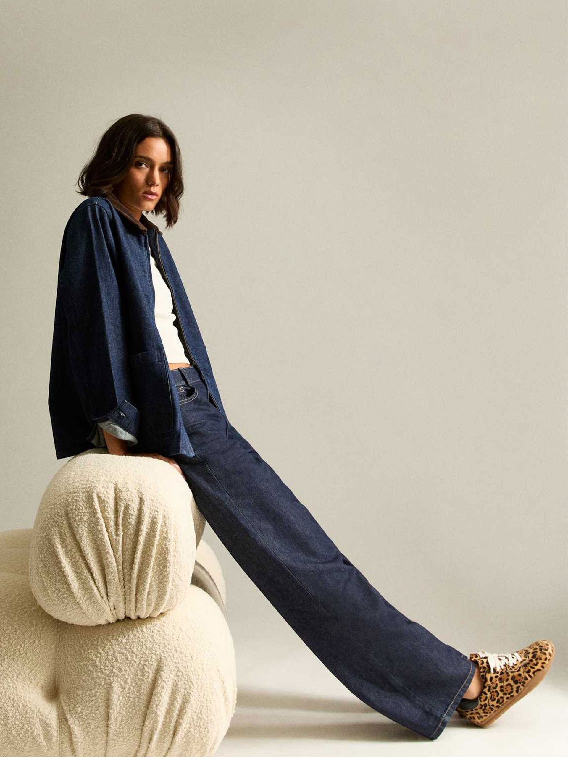 Adalae High Waisted Wide Leg Jeans