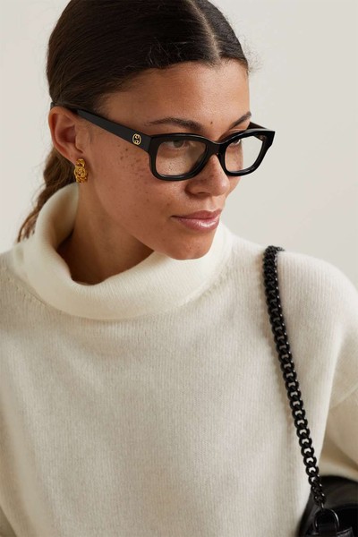 Square-Frame Acetate Optical Glasses, £225 | Gucci