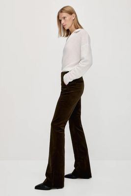 Skinny Flare Needlecord Trousers from Massimo Dutti