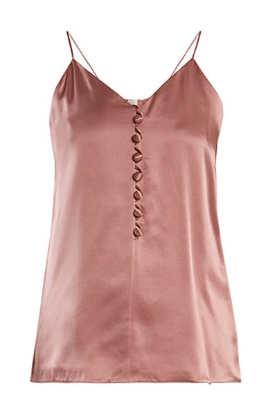 V-Neck Silk Satin Cami Top from Hillier Bartley