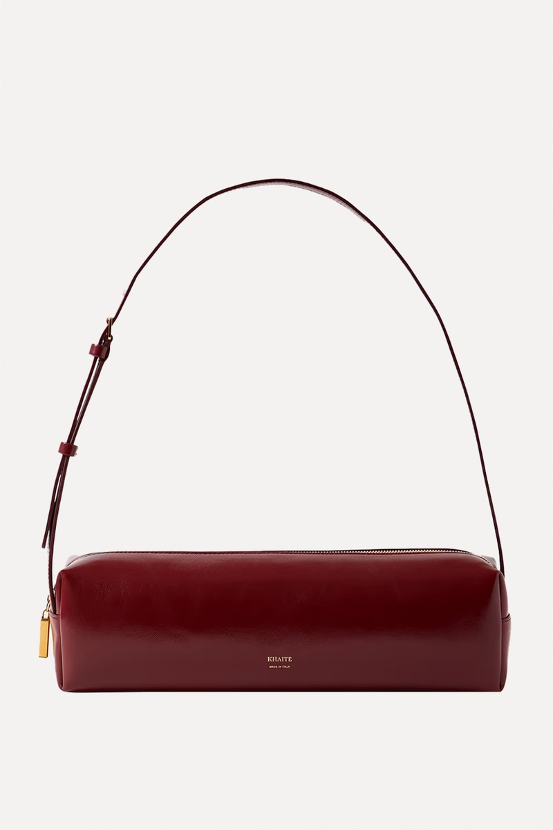 Kye Glossed-Leather Shoulder Bag  from Khaite 