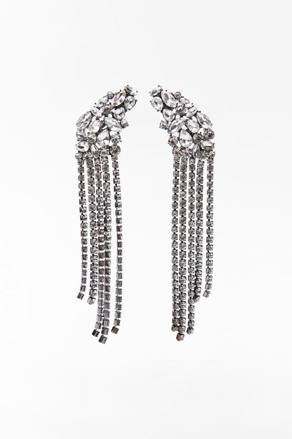 Bejewelled Earrings from Zara