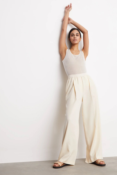 Pleated Straight-Leg Trousers from 12 Storeez