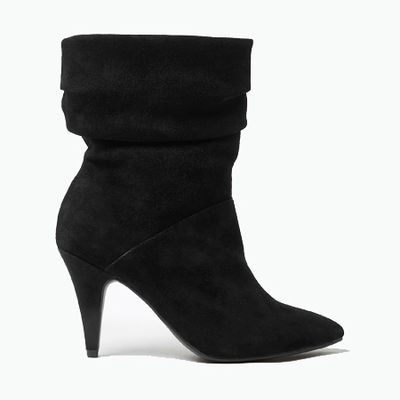 Suede Ruched Pointed Ankle Boots from Marks & Spencer