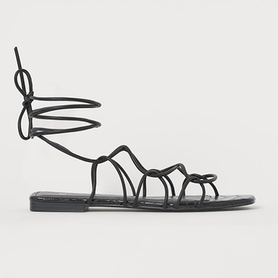 Black Strappy Sandals from H&M