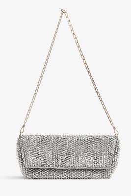 Bean Embellished Chain Strap Clutch, £158 | Reiss
